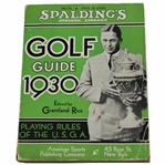 1930 Spaldings Athletic Library No. 3x Golf Guide Playing Rules of The USGA - Bobby Jones Cover