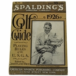 1926 Spaldings Athletic Library No. 3x Golf Guide Playing Rules of The USGA - Bobby Jones Cover