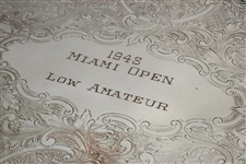 Frank Stranahan's 1948 Miami Open Low Amateur Silver Tray - 1st Am. to Win Overall Event