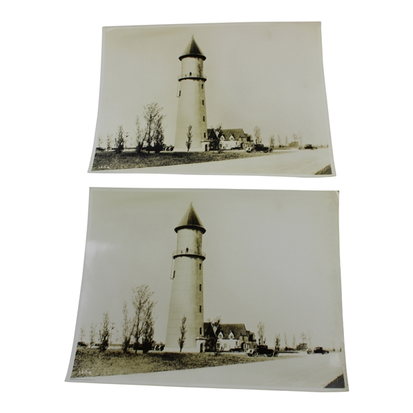 (2) Early 1930s Lighthouse Black and White Photo - Wendell Miller Collection