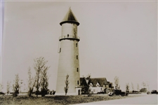 (2) Early 1930's Lighthouse Black and White Photo - Wendell Miller Collection