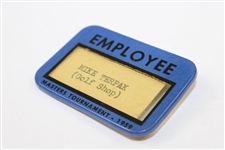 1959 Masters Tournament Employee Badge - Mike Terpak