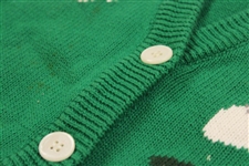 Masters Tournament 'White Dogwood' Button Down Slazenger Green Sweater Vest - Size M