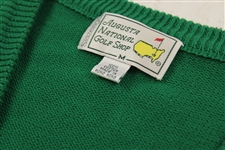 Masters Tournament 'White Dogwood' Button Down Slazenger Green Sweater Vest - Size M