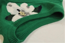 Masters Tournament 'White Dogwood' Button Down Slazenger Green Sweater Vest - Size M