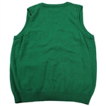 Masters Tournament 'White Dogwood' Button Down Slazenger Green Sweater Vest - Size M