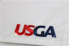 2023 US Open at Los Angeles Country Club White Embroidered Flag