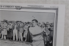 1934 Illustrated Current News Cut Out No 3236 Featuring Lawson Little 'British Amateur Champion'
