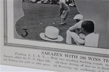 1932 Illustrated Current News Cut Out No 2932 Featuring Gene Sarazen 'Wins US National Open'