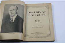 1925 Spaldings Athletic Library No. 3x Golf Guide Playing Rules of The USGA - Bobby Jones Cover