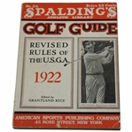 1922 Spalding Athletic Library  Golf Guide No. 3R Revised Rules Of The USGA