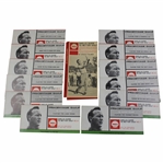 Circa 1960 Shells Guide To Better Golf By Arnold Palmer Complete 12 Booklet Set with Box