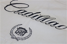 Arnold Palmer Signed Original Tournament Used Arnold Palmer Cadillac Caddie Bib JSA ALOA 