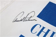 Arnold Palmer Signed Original Tournament Used Arnold Palmer Chrysler Plymouth Caddie Bib JSA ALOA 