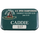 Arnold Palmer Final U.S. Open 1994 Original Tournament Used U.S.G.A. Blue Caddie Bib & Badge