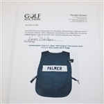 Arnold Palmer Final U.S. Open 1994 Original Tournament Used U.S.G.A. Blue Caddie Bib & Badge
