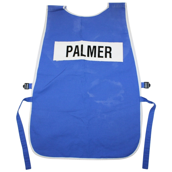 Arnold Palmer Original Tournament Used PGA Championship PGA of America Blue Caddie Bib