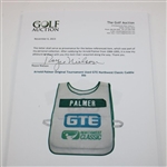 Arnold Palmer Original Tournament Used GTE Northwest Classic Caddie Bib 