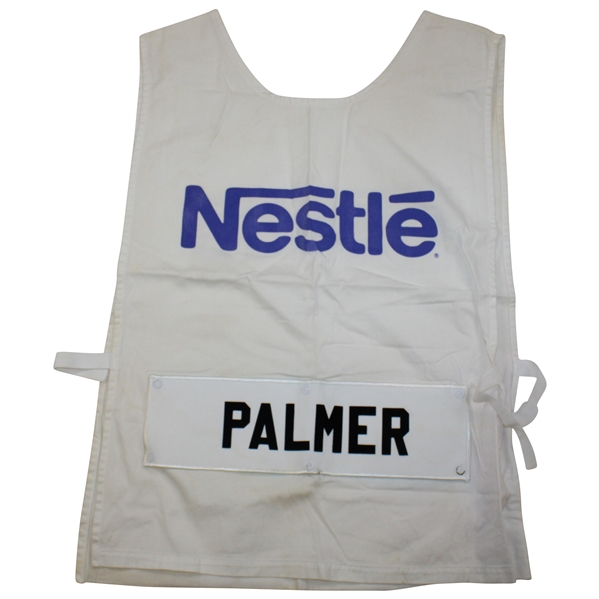 Arnold Palmer Original Tournament Used 1991 Nestle Invitational Caddie Bib 