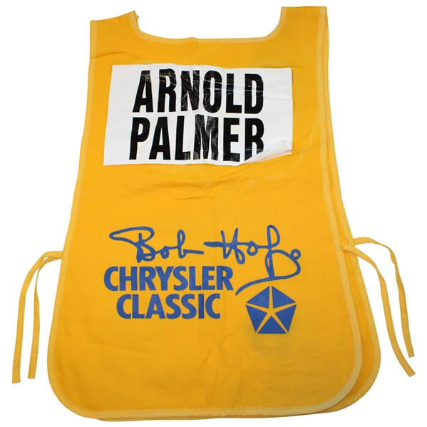 Arnold Palmer Original Tournament Used Bob Hope Chrysler Classic Caddie Bib 