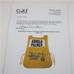 Arnold Palmer Original Tournament Used Bob Hope Chrysler Classic Caddie Bib 
