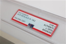 Jack Nicklaus Signed Pro Debut at 1962 LA Open Photo PSA/DNA #85008268