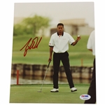 Tiger Woods Signed c.1996 Original Color 8x10 Kodak Photo Graded 10 Sig in Red PSA/DNA #V09676