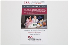 Justin Thomas Signed 2023 PGA Championship at Oak Hill Screen Flag JSA #AN70905