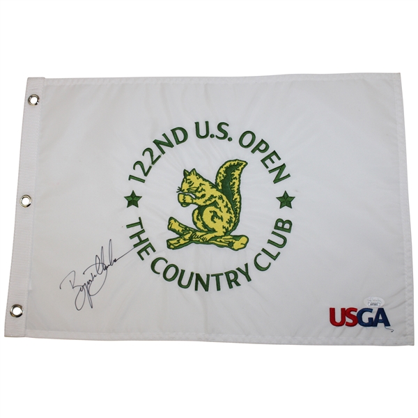 Bryson Dechambeau 2022 US Open at The Country Club Embroidered Flag JSA #AN70893