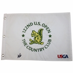 Colin Morikawa Signed 2022 US Open at The Country Club Embroidered Flag JSA #AN70882