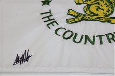 Colin Morikawa Signed 2022 US Open at The Country Club Embroidered Flag JSA #AN70882