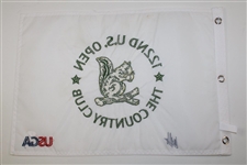 Colin Morikawa Signed 2022 US Open at The Country Club Embroidered Flag JSA #AN70882