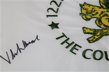 Viktor Hovland Signed 2022 US Open at The Country Club Embroidered Flag JSA #AN70895