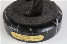Ben Hogan Bronze 1950 US Open at Merion Sculpture on Marble Base by Ron Tunison