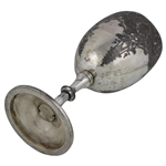 Large Spalding Golf Club Est 1909 Engraved Silver-Plated Chalice Won by Ry. Hunter