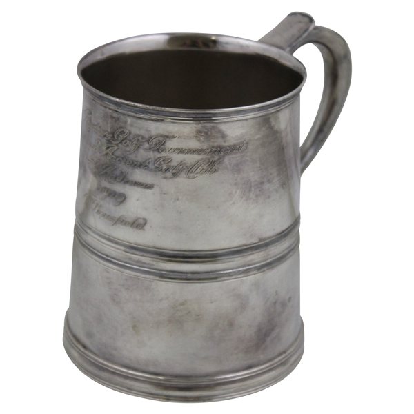 1949 Dunlop Masters Golf Tournament at R&A Golf Club St Andrews Engraved Players Tankard - K. Bousfield