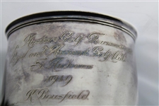 1949 Dunlop Masters Golf Tournament at R&A Golf Club St Andrews Engraved Players Tankard - K. Bousfield