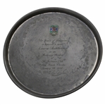 1976 St Andrews Club Florida Honorary Member to Laurie Auchterlonie Presentation Engraved Pewter Plate