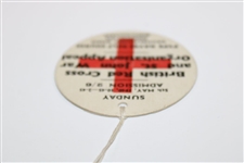 1940 British Red Cross & St. John War Organization Appeal Sunday Ticket - Pype Hayes Golf Course