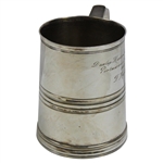 1965 Dunlop Masters Golf Tournament at Portmarnock GC Engraved Players Tankard - T. Horton