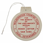 1939-40 Henry Cotton vs. Sam King at Wildernesse CC Benefit of The Lord Mayors Appeal Ticket
