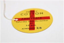 1939 Henry Cotton at Abbeydale Red Cross Admission Ticket - November 25th