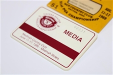 1969 PGA at NCR & 1990 US Open at Medinah CC Press & Media Badges