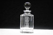 1978 British PGA Captains Crystal Whisky Decanter with Stopper - Tommy Horton