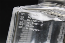 1978 British PGA Captains Crystal Whisky Decanter with Stopper - Tommy Horton