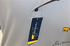 Jack Nicklaus Signed Golden Bear Grey Polo Golf Shirt JSA ALOA