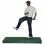 Tiger Woods Drains Putt 2008 Upper Deck Unique Display Figurine - White Sweater Shirt