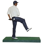 Tiger Woods Drains Putt 2008 Upper Deck Unique Display Figurine - White Sweater Shirt