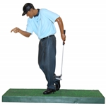 Tiger Woods Drains Putt 2008 Upper Deck Unique Display Figurine - Blue Shirt
