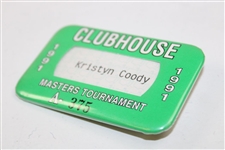 1991 Masters Tournament Clubhouse Badge